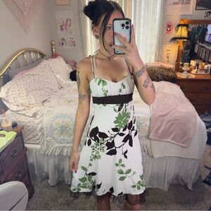Y2K Floral Spaghetti Strap Dress